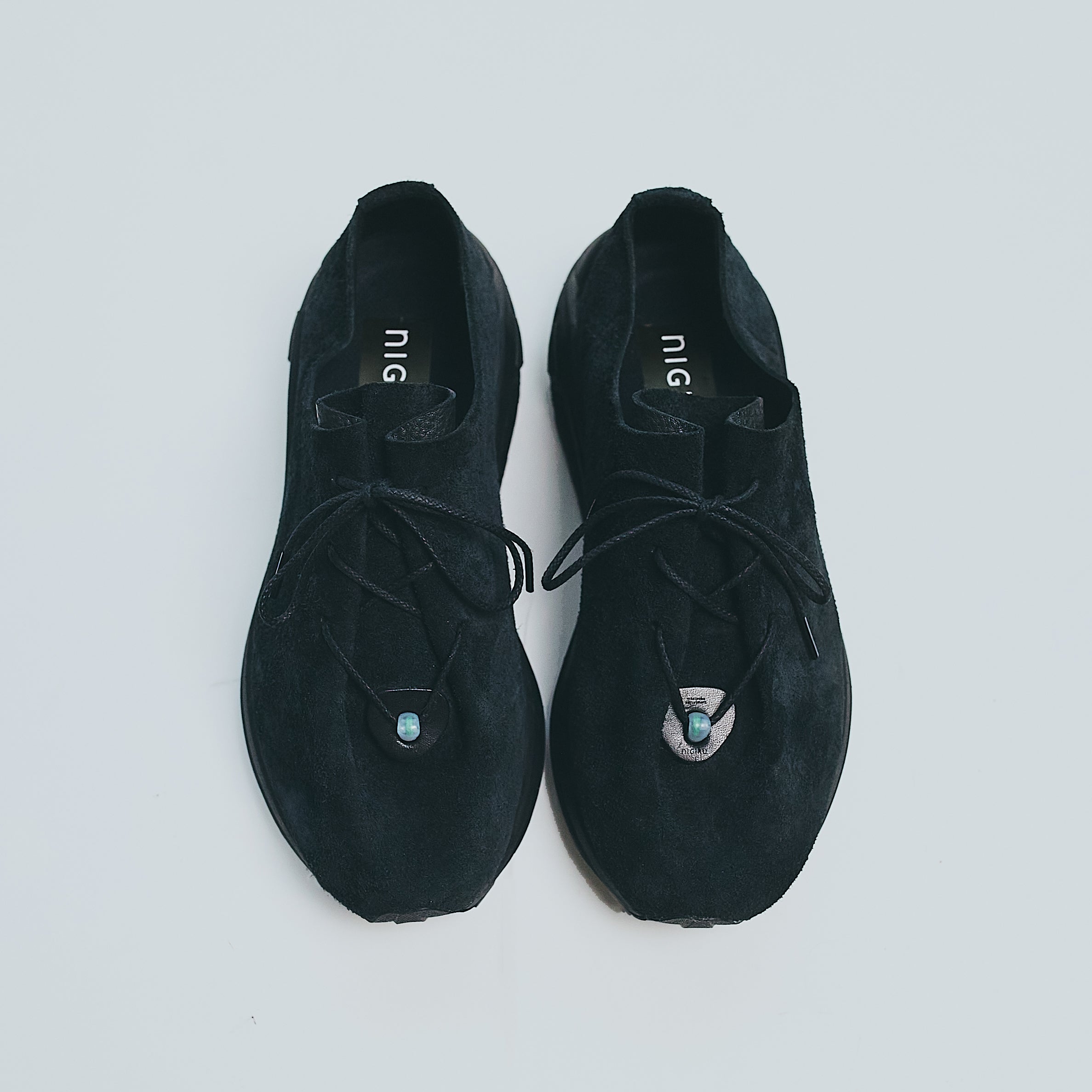 インナー鼻緒シューズ_レースアップ NR25_001BLK