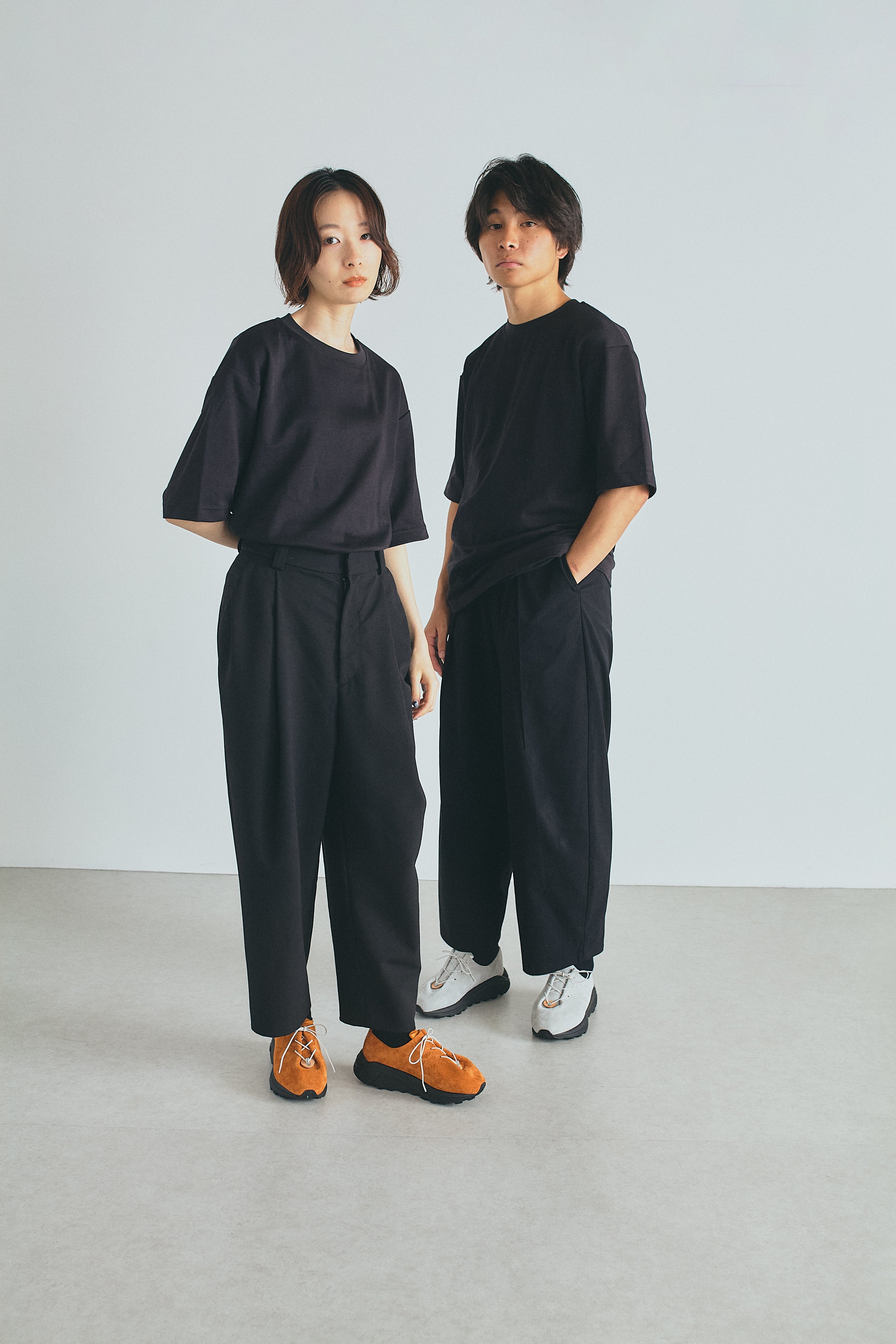 インナー鼻緒シューズ_レースアップ NR25_001BLK